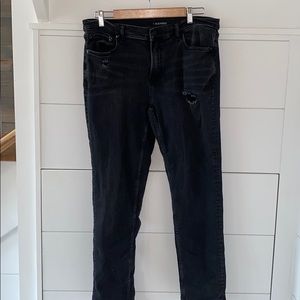 Old Navy Black Lightly Ripped Jeans